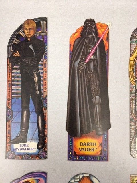 STAR WARS Random House (9) bookmarks VINTAGE 1983 Luke, Darth, R2, C3P0, Han, Ob