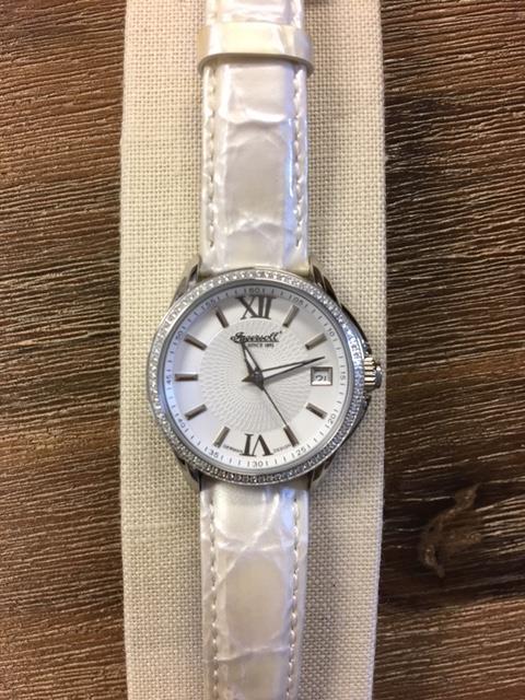 Pre-owned Ingersoll Rand Ingersoll 1892// Piegan In8006wh Calibre 521 Pearl Dial Watch -limited Edition