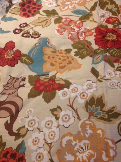 Vern Yip fabric, 2 yards Windom, Spice, new.