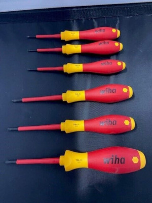32590 Torx Screwdriver Set With SoftFinish Handle, 1000 Volt, 6 Piece - NEW