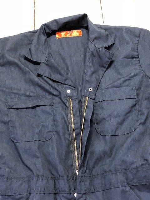 Red Kap Speedsuit Navy Short / Long Sleeve  Zip-Front Work Coverall Action Back