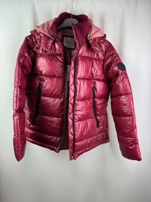 Pepe Jeans Women's Clara Puffa Coat, Red, Large, New