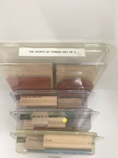 Stampin Up! 4 Sets Stamps Love Ya Bunches Friendship Grows Bunch O bugs shapes