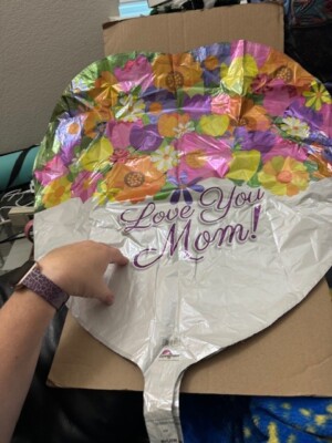 Anagram ''Love You Mom!'' Giant Heart Foil Balloon Party Supply New!!!