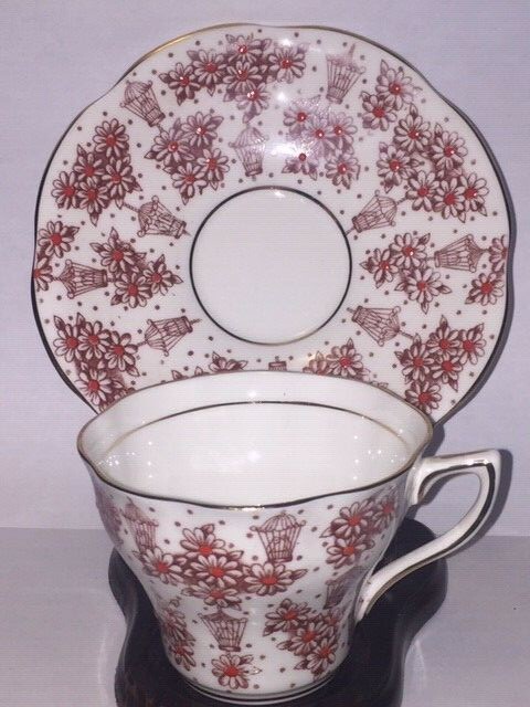 Rosina Tea Cup and Saucer 5123.-B739