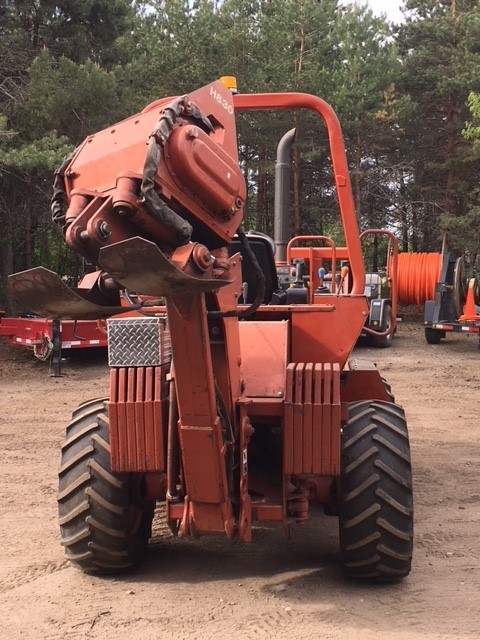 1997 Ditch Witch 7020JD Vibratory Plow with Custom Built Reel Carrier