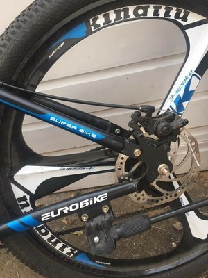 Eurobike G4 Mountain Bike 21 Speed Steel Frame 26 Inches 3 Spoke Wheel