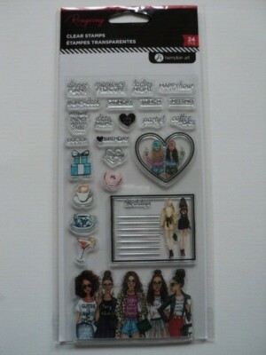 HAMPTON ART RONGRONG CLEAR STAMPS 'PLANNING' SC0919 BNIP *LOOK* 