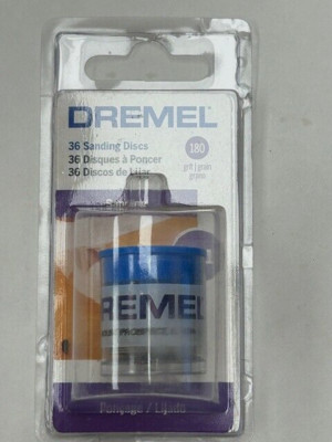 Dremel 411 Sanding Discs 36 Sanding Discs 180 Grit - NEW IN PACKAGE