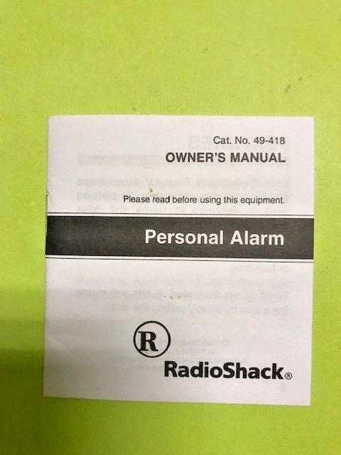Personal Alarm-RadioShack