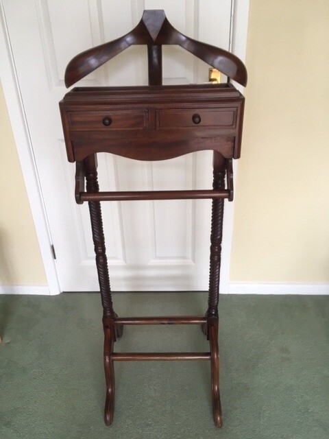 Solid wood clothes valet stand in Dorchester Dorset 