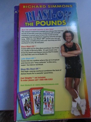 Richard Simmons Blast Off The Pounds VHS Set
