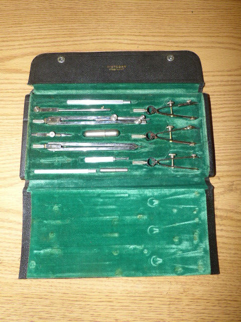 RARE Vintage Dietzgen "Constructo" 1096 Drafting Tool Set - Made in Germany 