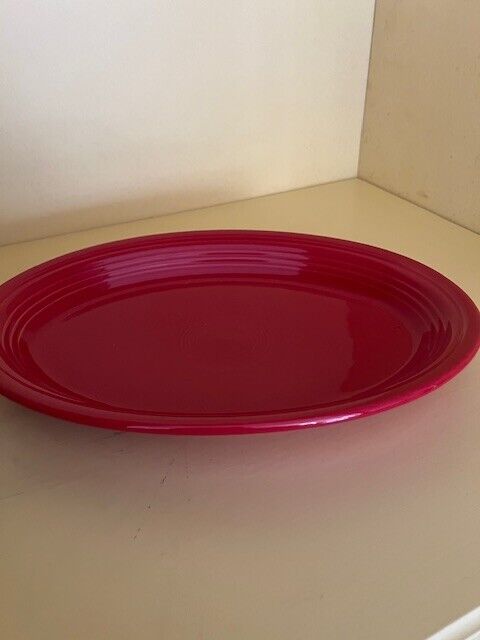 Fiestaware Scarlet Large Platter Fiesta 13.5 in Red Serving Platter