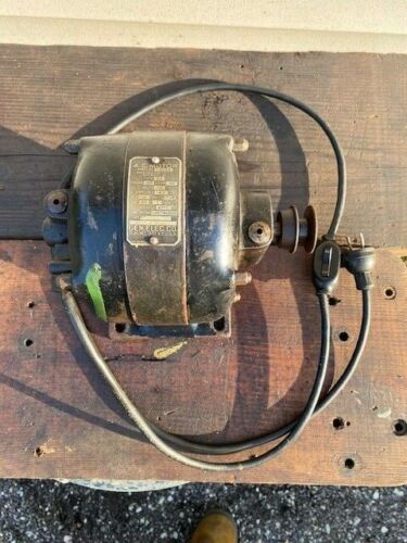 Vintage General Electric 1/6 HP Motor With Switch