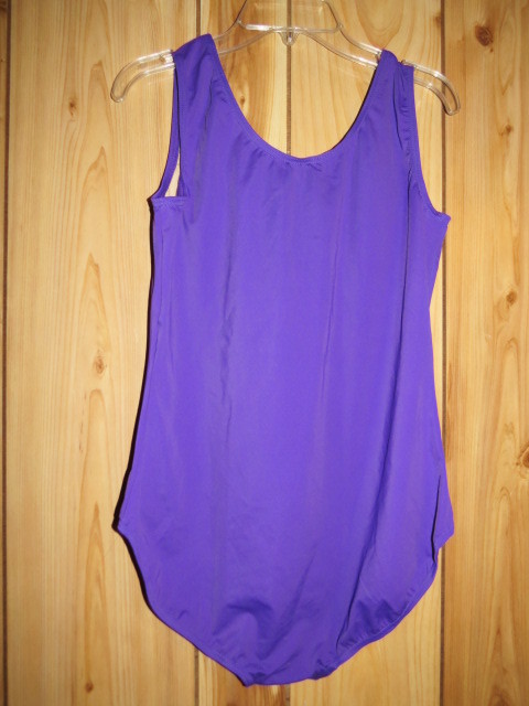 BALERA PURPLE LEOTARD ADULT LARGE DANCE ACRO BALLET NWOT
