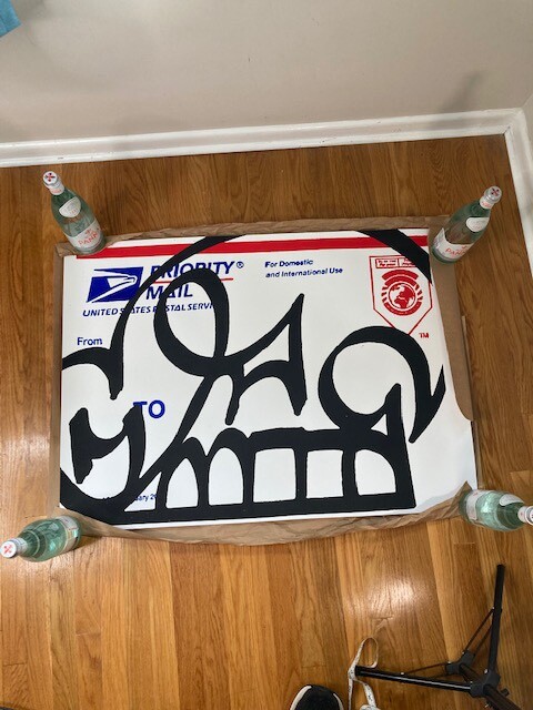 Katsu BTM Postal Skull Graffiti Art Print Barry McGee Twist