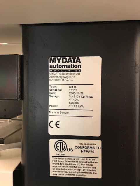 MyData MY15 Pick & Place