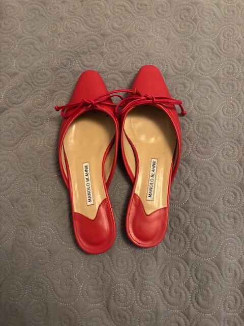 【美品】雑誌掲載多数　MANOLO BLAHNIK BALLERIMU ミュール 美品】雑誌掲載多数 MANOLO BLAHNIK BALLERIMU ミュール
