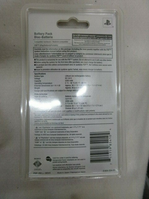 Sony PSP Stamina Battery Pack 2200mAh 3.6V