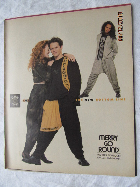 1989 VTG Orig Magazine Ad Fetish Blues Merry Go Round New