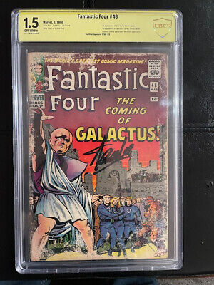 Fantastic Four #48 CBCS 1.5 1st Silver Surfer! Jack Kirby Art Signed by Stan Lee