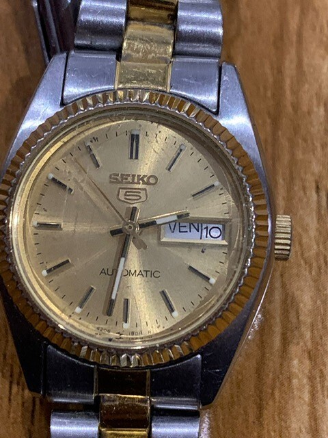 Vintage Seiko 5 Automatic 4206-0510 Day/Date Ladies Bracelet