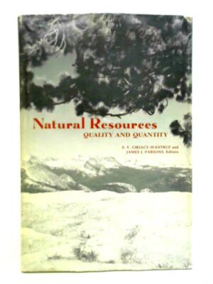 Natural Resources - Quality And Quantity (S. Ciriacy-Wantrup - 1967) (ID:76042)