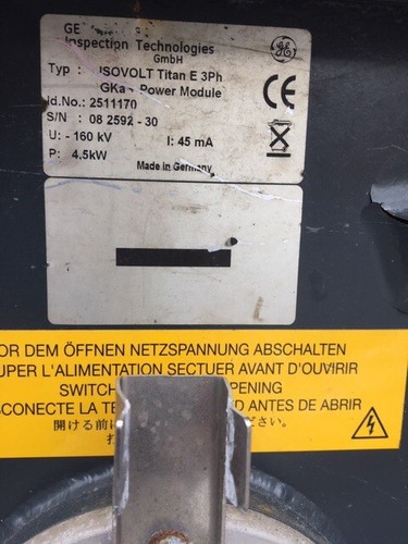 GE Industrial X-Ray Titan E 320KV x-ray generators and control