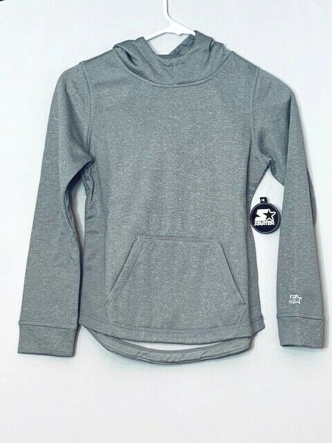 Starter Girl AUTHEN-TECH Pullover Hood Medium Gray Exclusive New with