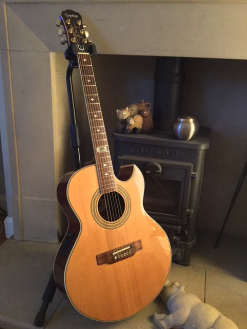 Epiphone Skunk Baxter Signature Acoustic Electric Cutaway Guitar | in