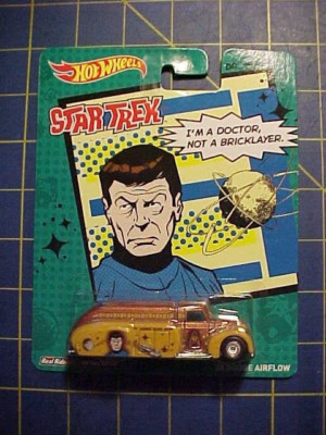 1/64 HOT WHEELS STAR TREK DR McCOY '38 DODGE AIRFLOW!  NIP  REAL RIDERS