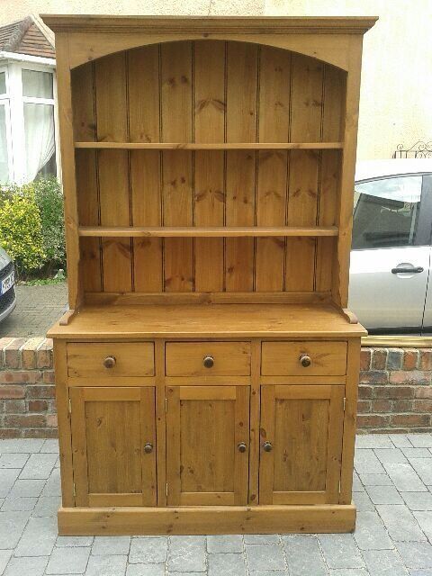 Large 3 Draw Pine Dresser Splits In Two Halves For Easy Transport