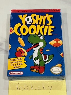 Yoshi's Cookie (Nintendo NES) NEW SEALED H-SEAM, NEAR-MINT, RARE!
