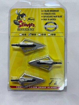 Magnus Broadhead - 100 GR Stinger Buzz Cut 4 Blade 3 PK
