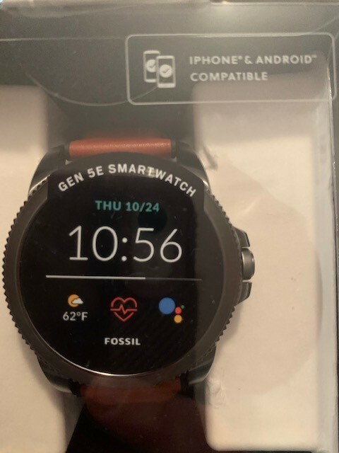 FOSSIL - (名)【新品未開封】FOSSIL GEN 5E SMARTWATCH BLACK Minecraft x Fossil Limited-Edition Deepslate Chronograph