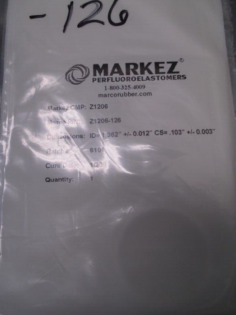 Markez Z1206-126  Marco Rubber O-RING, 107381