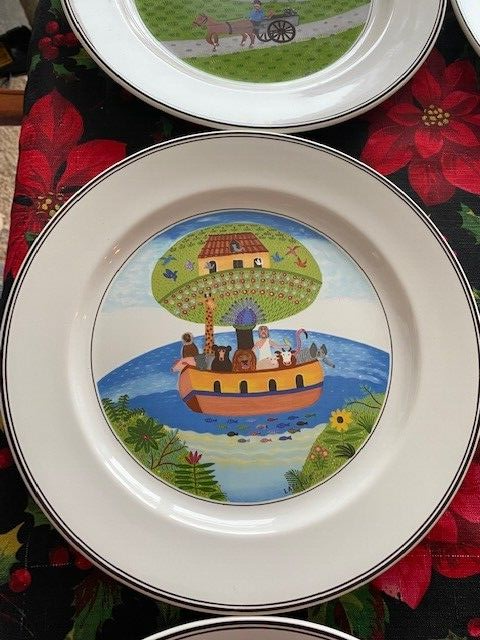 Villeroy & Boch Assorted Dinner Plate 10.5" diameter.  Porcelain