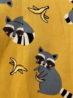 NWT Collectif Dolores Ravenous Raccoons Banana Bandits Cap Sleeve Top Sz. 6