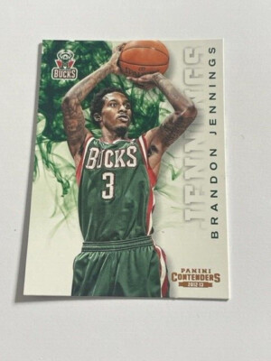 2012-13 Panini Contenders Basketball NBA Milwaukee Bucks Brandon Jennings