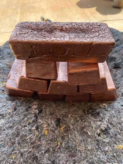 10Lbs Hand Poured Pure Copper Ingot Bar, free gift if ordering 30 lbs or more