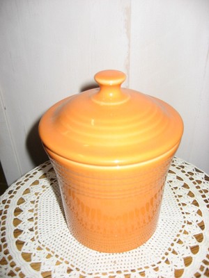 Retired Fiesta TANGERINE  Jam or Jelly Jar  - 1st Quality