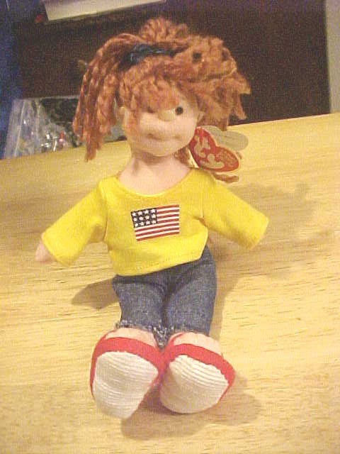 TY Teenie Beanie Bopper American Millie Collection 8” Plush Doll DOB 7/4 Retired