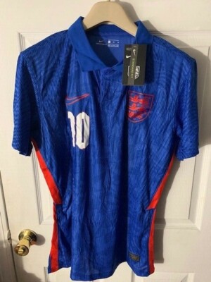 NIKE RASHFORD EURO 2020 ENGLAND Vapor Knit Match Away Blue Jersey Mens X Large