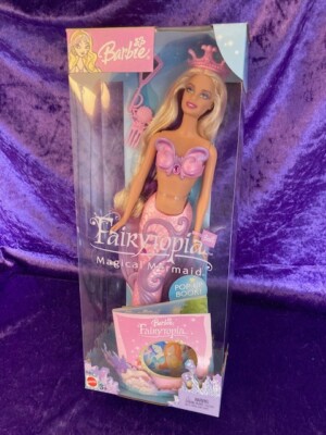 barbie fairytopia magical mermaid 2003 pink doll new in the box 284916408562