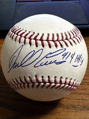 DARRELL EVANS 4 SIGNED AUTOGRAPHED OML BASEBALL!  Braves, Giants, Tigers! 414 HR