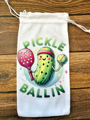 Soft Eye Sunglasses White Accessory Pouch Pull Top Portable Pickle Ballin Paddle