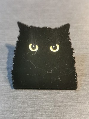 BLACK CAT CHAT NOIRE JOKE FUNNY COMIC HUMOR Pin Badge Patch New High Quality