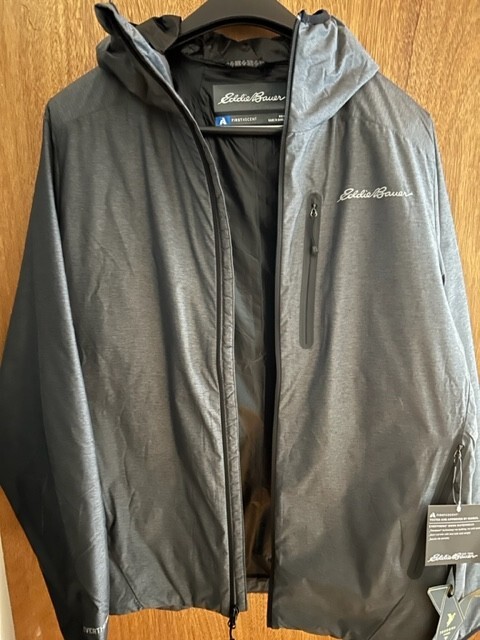Men's Eddie Bauer First Ascent EverTherm 2.0 Down Hooded Jacket Coat - New NWT