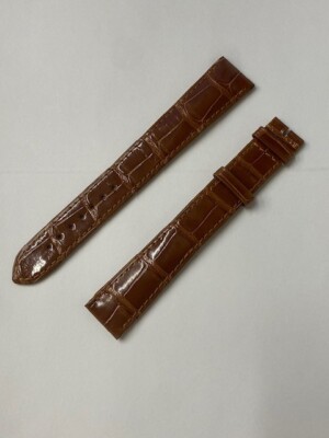 NOS Cartier Authentic Alligator Brown Watch Strap Band KD6HZN58-S06
